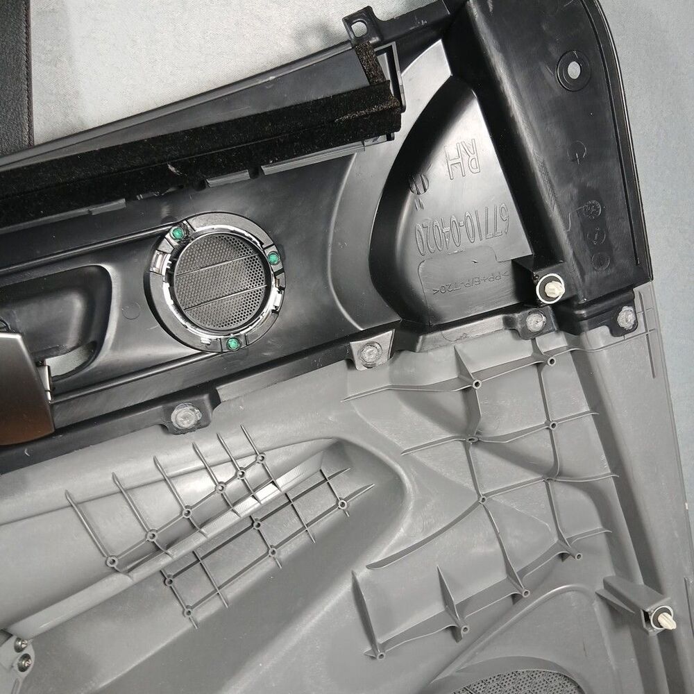 05-15 Tacoma Grey Black Front Passenger RH Interior Door Trim Panel Factory OEM - Picture 9 of 11